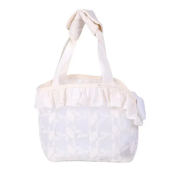 Sac de transport pour chat en maille de dentelle
