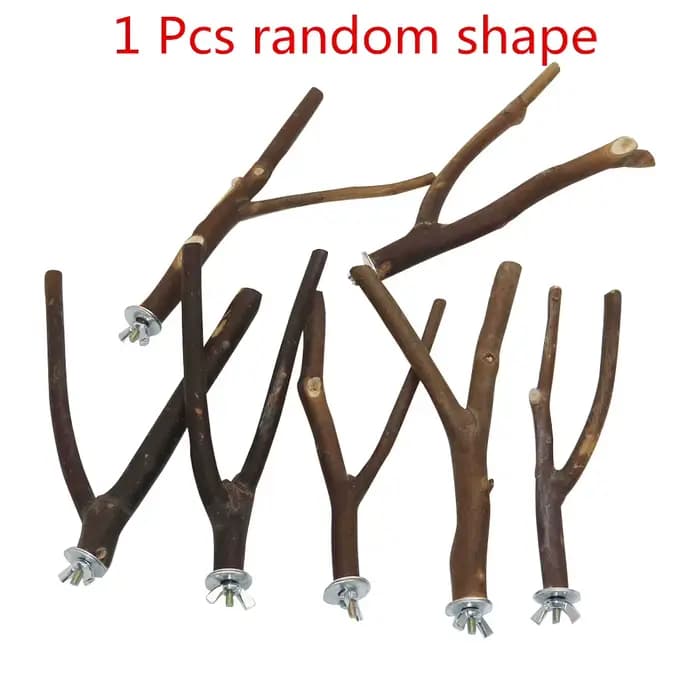 Support de fourchette d'arbre pour oiseaux de compagnie, 15cm, support de branche de rondins de perr