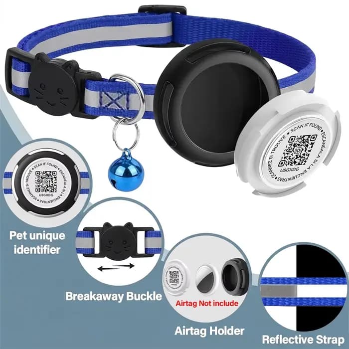 Collier pour animaux de compagnie avec support AirTag