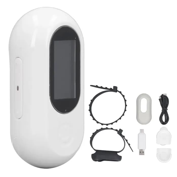 Caméra de collier pour animaux de compagnie, grand Angle de 120 degrés, caméra d'action pour animaux de compagnie, Support carte mémoire Full HD avec enregistrements vidéo pour l'extérieur pour chat