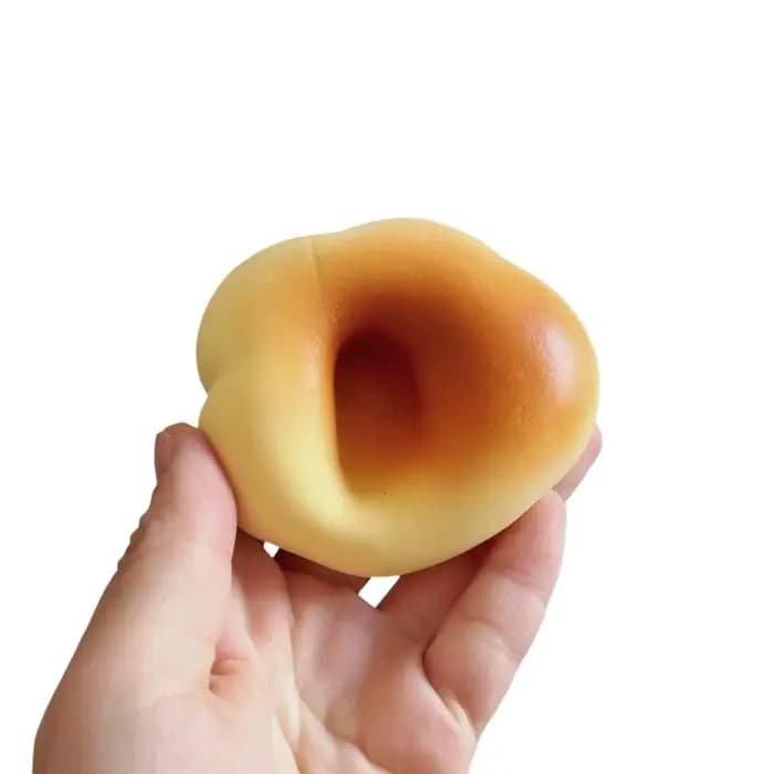 Jouet anti-stress souple à presser en forme de pain nuage caramel, à récupération lente, pour collectionneurs