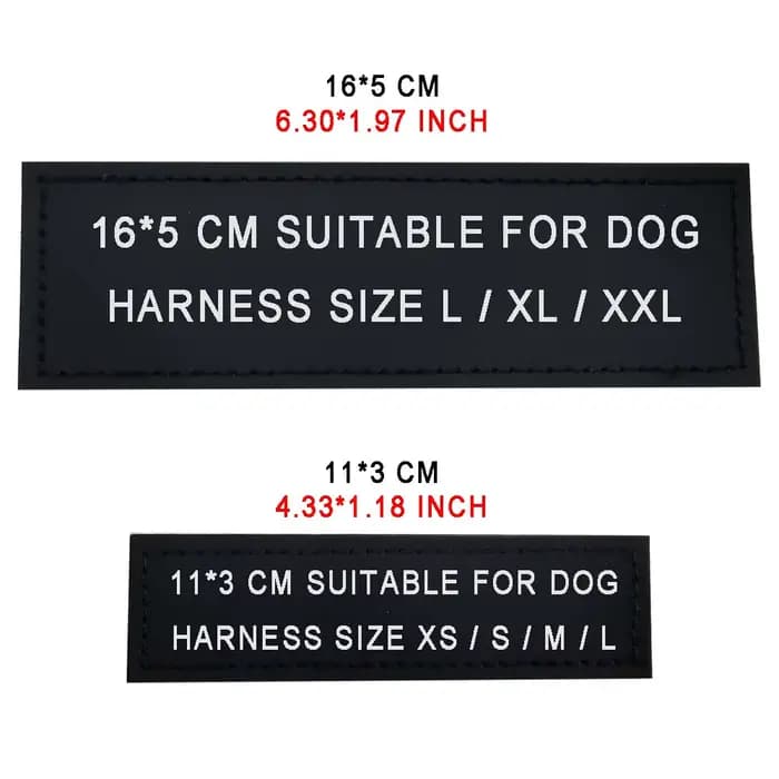 Étiquette autocollante réfléchissante avec nom de chien, 2 pièces, pour collier de harnais pour anim