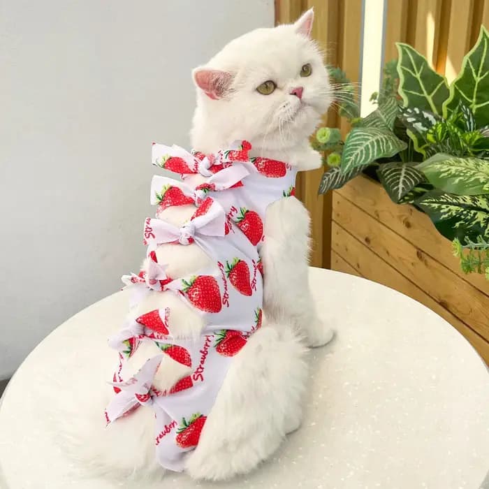 Combinaison de récupération chirurgicale pour chat