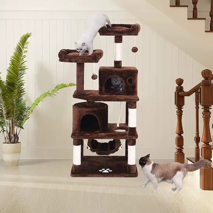 Grands arbres à chat, arbres à chat en flanelle