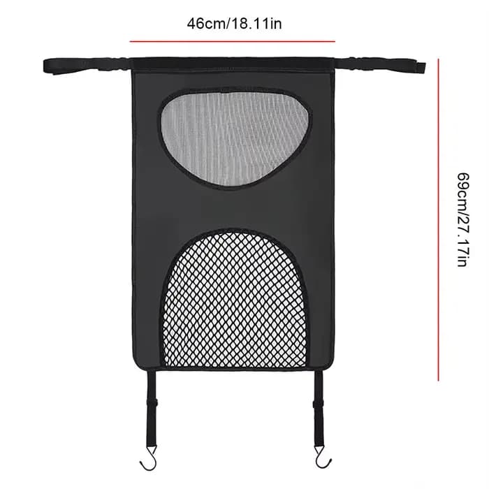 Barrière de sécurité en nylon pour animaux de compagnie, légère, durable, en maille, pour siège arri