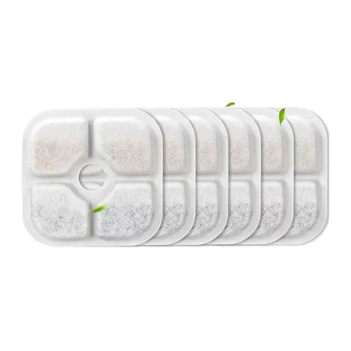 Ensemble de 6/12 filtres de remplacement pour fontaine d'eau pour animaux de compagnie