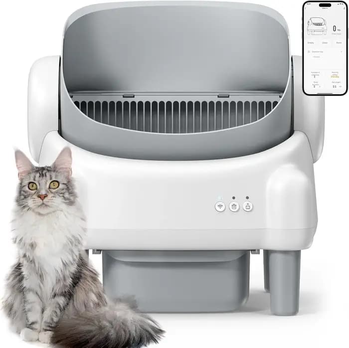 Bac à litière intelligent pour chat
