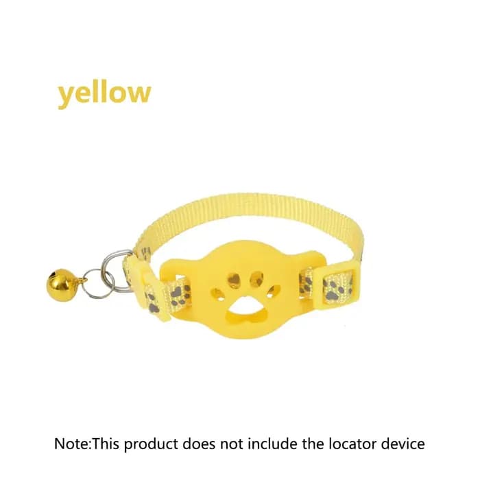 Collier pour animaux de compagnie avec porte-étiquette, étui de protection pour AirTag, colliers réfléchissants pour chats avec clochettes, réglables de 8 à 12,5 pouces pour s'adapter à tous les chats