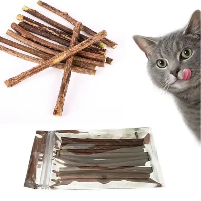Bâtonnets à mâcher en herbe naturelle pour chats