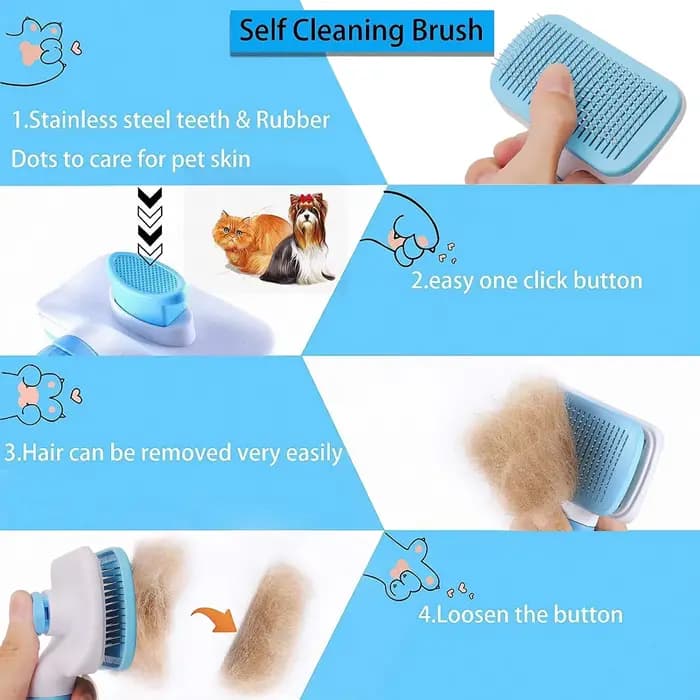 Brosse épilatoire pour chien et chat, peigne de toilettage et de soin pour poils longs, pour animaux