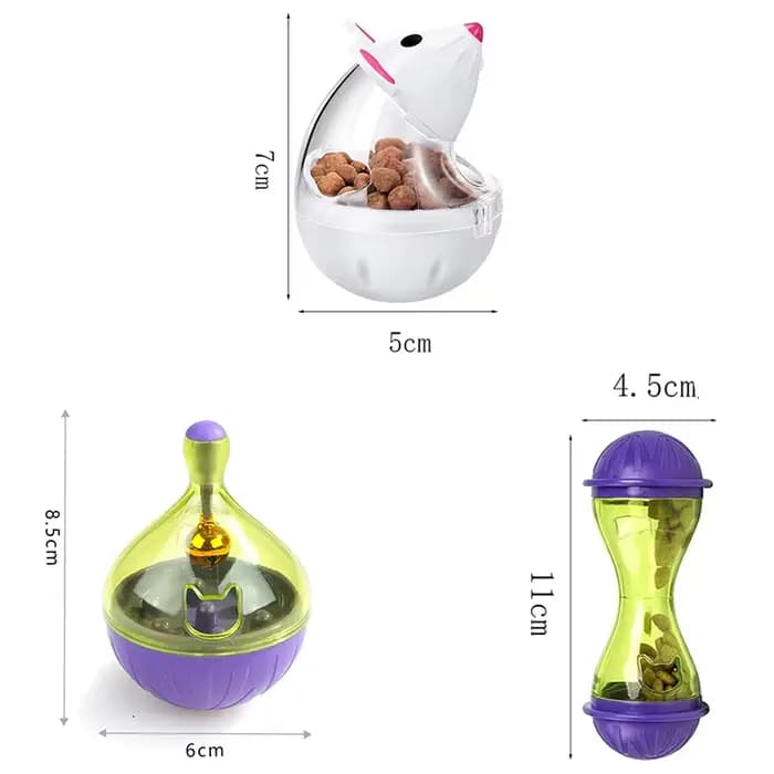 Distributeur de nourriture pour chat, souris, gobelet de nourriture interactif, distributeur de nour