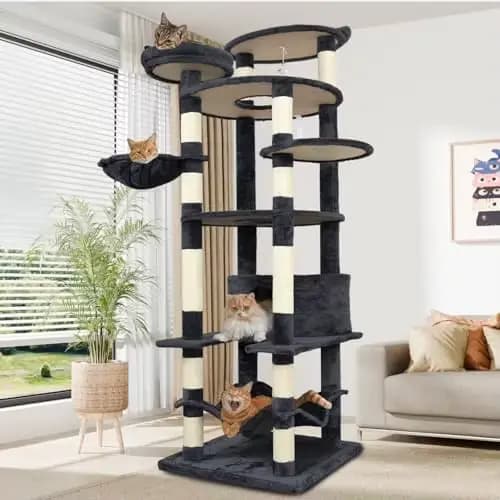Arbre à chat moderne à faire soi-même en sisal