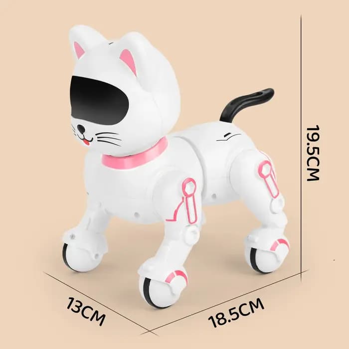 Nouveau Chat Mécanique Intelligent Télécommandé pour Enfants, Robot Électrique Garçon, Jouet Interactif Programmable pour Enfants, Cadeau