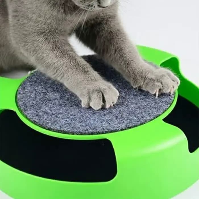 Jouet pour chat plateau tournant souris jouets interactif Intelligence piste d'entraînement jeux drôles chat griffoir jouet jouets pour animaux de compagnie accessoires
