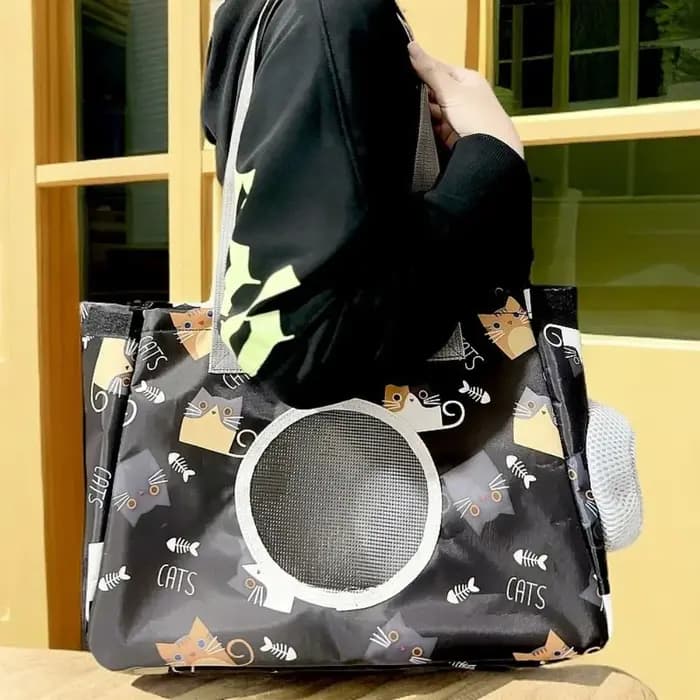 Sac de transport pour chat Portable pratique Oxford grande capacité sac à dos pour animaux de compagnie respirant motif de dessin animé sac à main pour chien pour chats chiens chiot