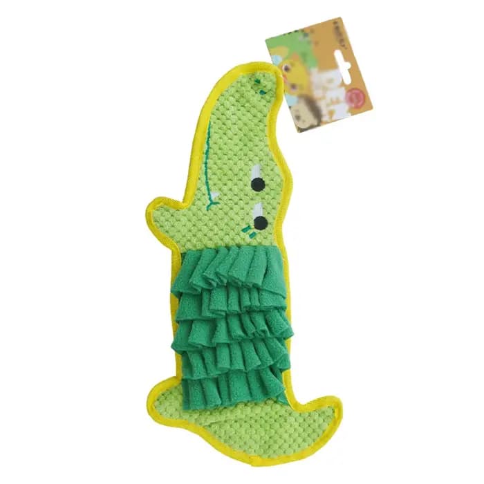 Jouet de puzzle coule en forme de crocodile pour animaux de compagnie