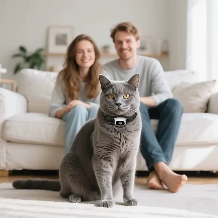 Collier d'entraînement automatique pour chat adapté aux chats et aux chatons