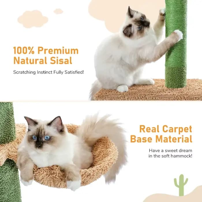 Arbre à chat réglable en hauteur pour intérieur, tour pour chat du sol au plafond avec poteaux à gratter, condo pour chat, hamac et balles suspendues