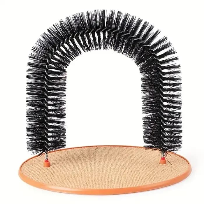 Arche de jeu pour chat avec brosse de massage et grattoir