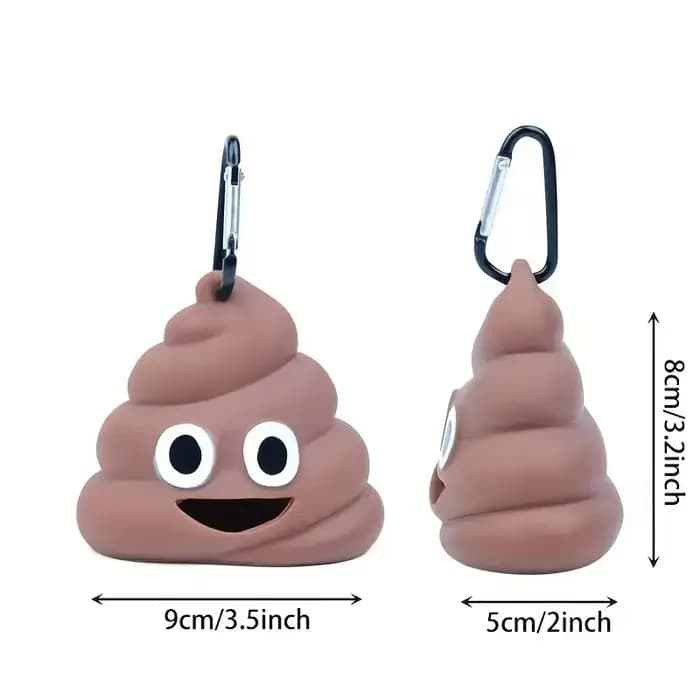 Distributeur de sacs de déchets de cocô pour animaux de compagnie en forme de cocô créatif, support
