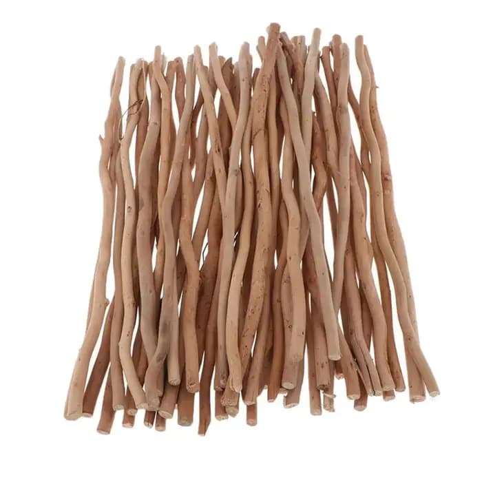 Ensemble de 50 bâtons de branches en bois naturel
