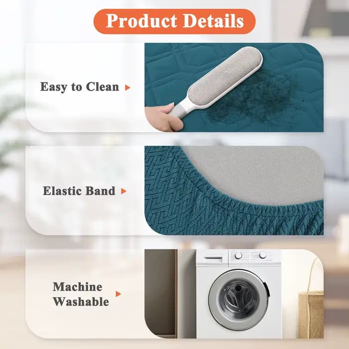 Housses de lit pour chien de remplacement lavables-housses de lit imperméables pour chien matelassée