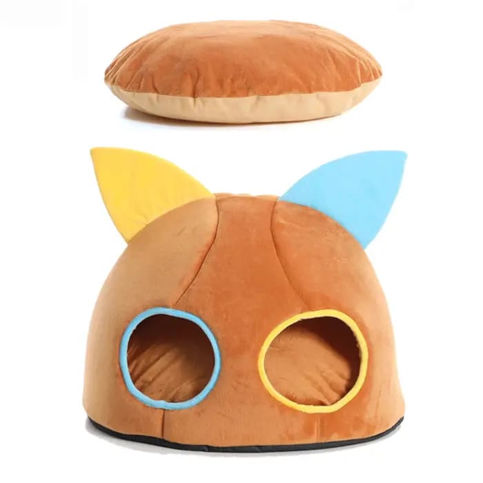 Nouveau panier-coussin rond confortable pour chat