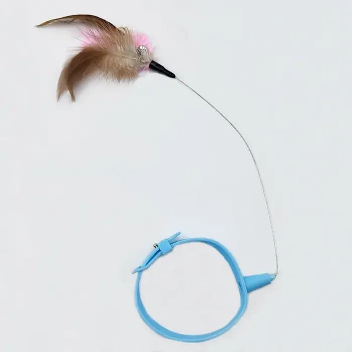 Nouveau produit : Collier jouet pour chat à plumes et clochette, pour auto-entretenement, Fournitures pour animaux de compagnie