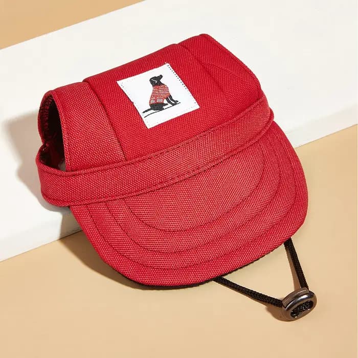 Chapeau en toile réglable pour chien