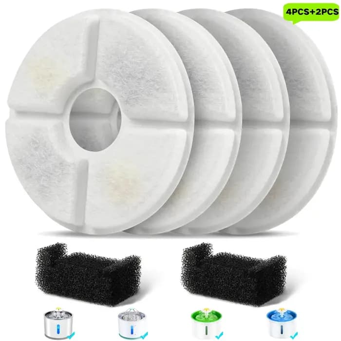 Remplacement du filtre de fontaine d'eau pour chat
