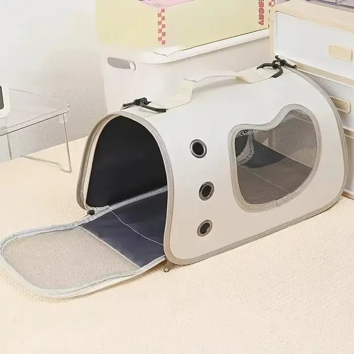 Sac de transport pour animaux de compagnie, sac de voyage pliable en maille respirante pour petits chats et chiots, fournitures de transport pour animaux de compagnie pour la marche en plein air
