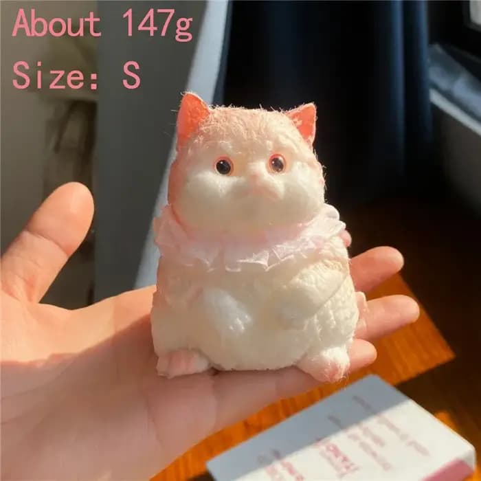 Jouet Squishy Kawaii Chat Animal Non Toxique Doux à Remontée Lente, Jouet Sensoriel Anti-Stress Calmant pour TDAH, Anxiété, Cadeau Relaxant