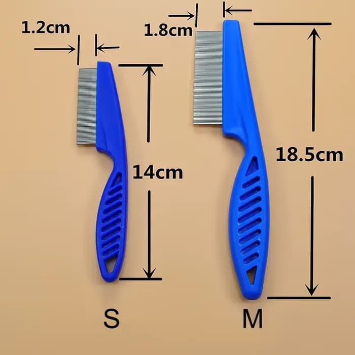 Peigne de perte de poils d'animaux, peigne à puces en acier inoxydable pour chat, chien, confort des