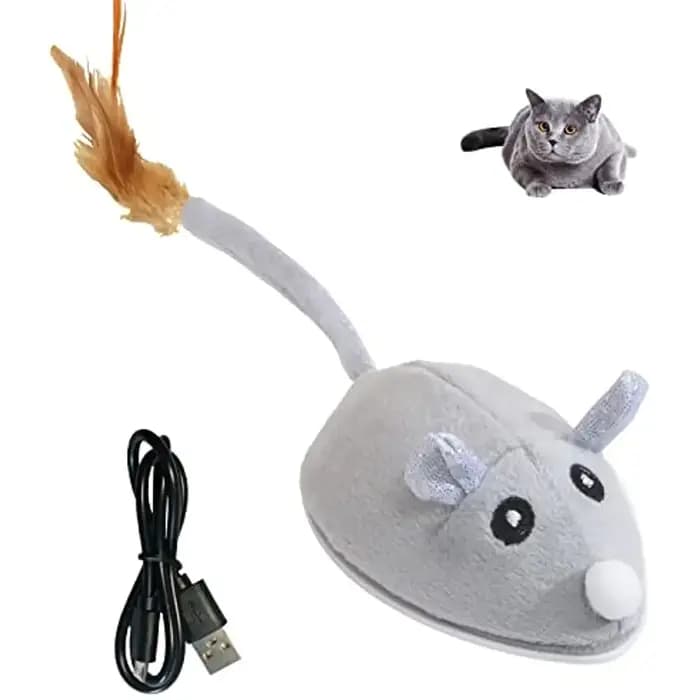 ATUBAN – jouets automatiques pour chats avec baguette en plumes