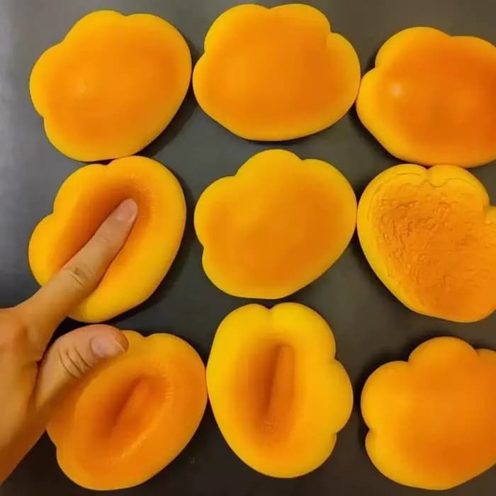 Jouet anti-stress souple à presser en forme de pain nuage caramel, à récupération lente, pour collectionneurs