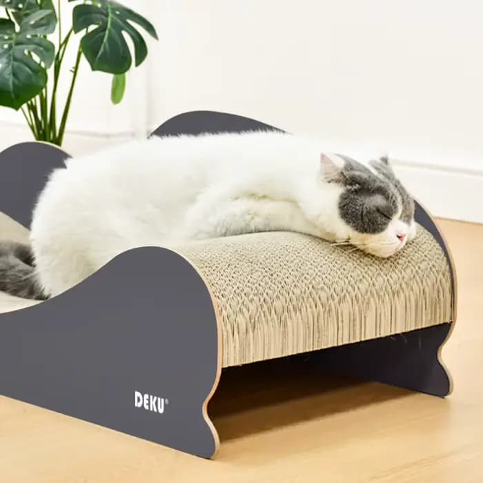 Meubles de canapé-lit pour chat de grande taille, salon à gratter en carton ultime, grattoir durable