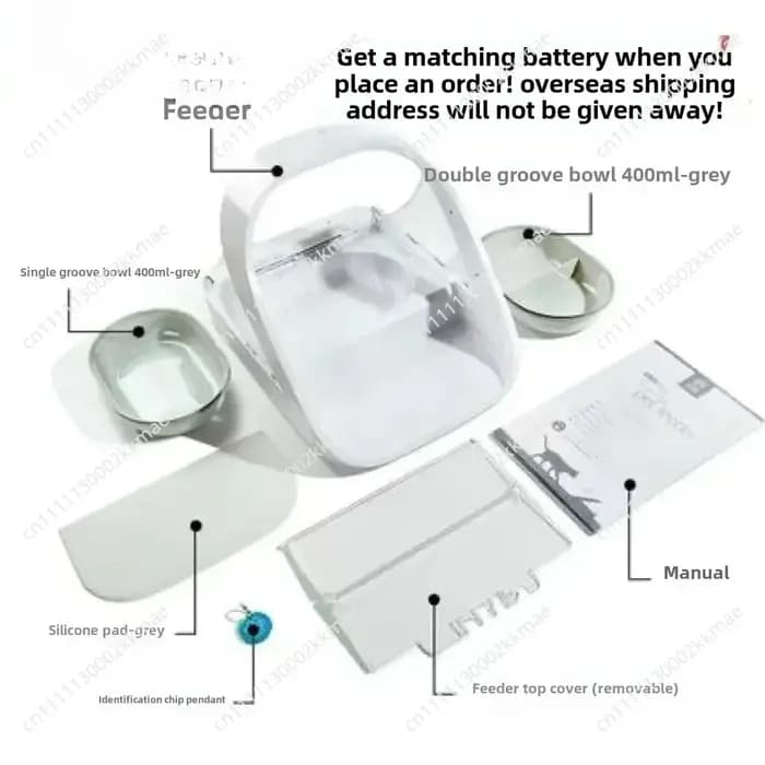 Distributeur automatique de nourriture pour chats Surefeed avec reconnaissance de puce intelligente