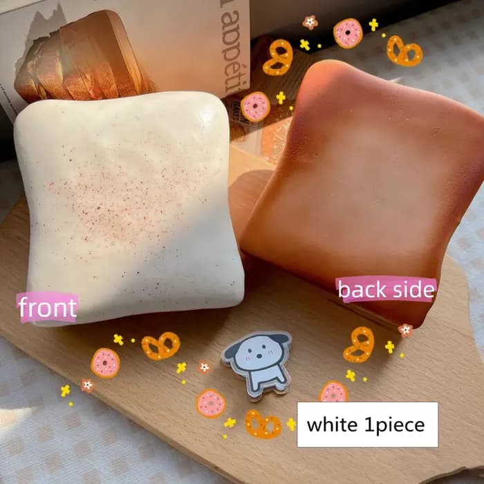 Jouet Squishy mignon en forme de pain grillé aux fruits, super doux et tendre, boîte surprise, à presser, à remontée lente, anti-stress, pour libérer les émotions, cadeau
