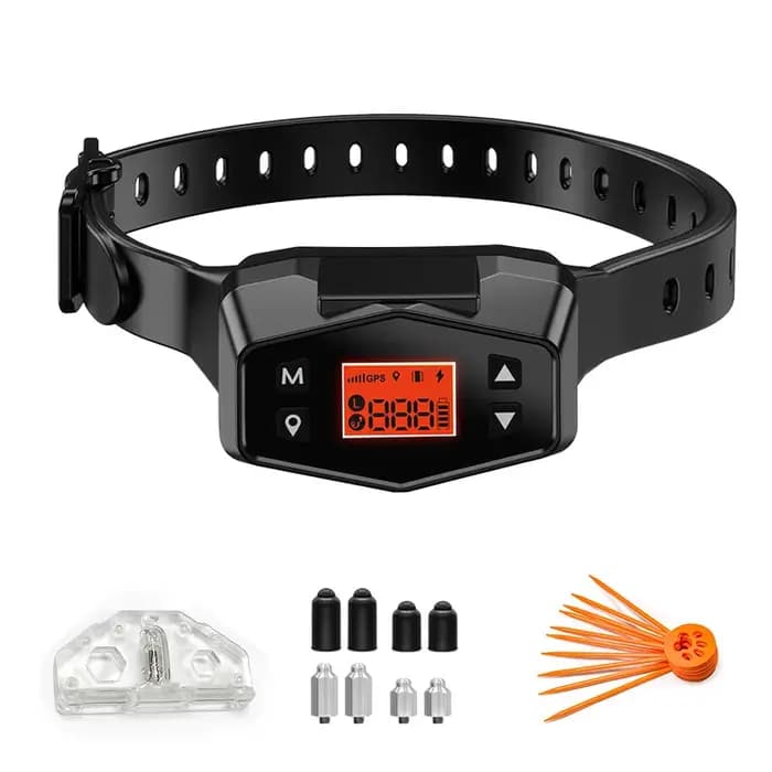 Collier de suivi de clôture pour animaux de compagnie avec GPS sans fil