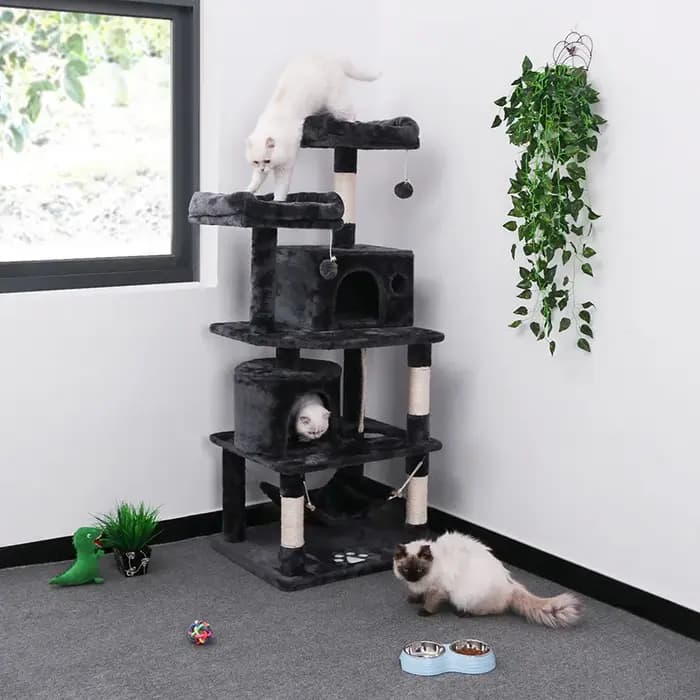 Grands arbres à chat, arbres à chat en flanelle
