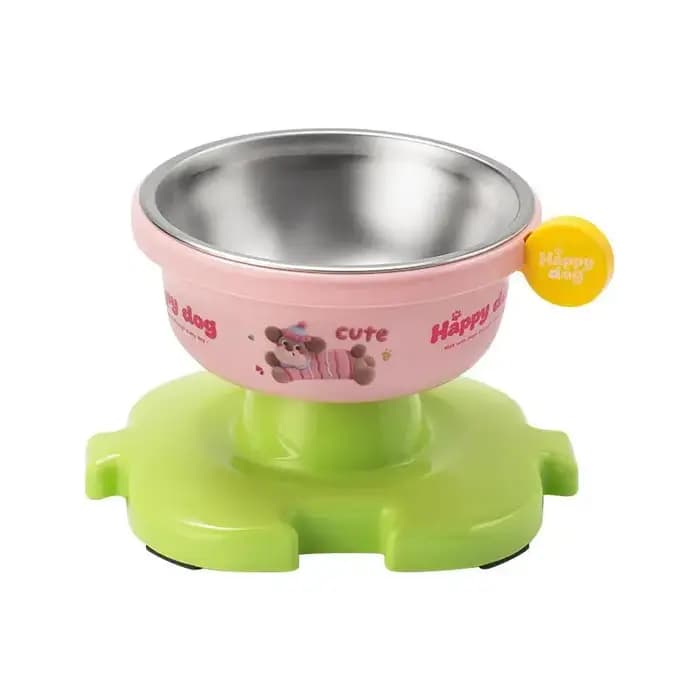 Bol pour animaux de compagnie en acier inoxydable durable avec hauteur réglable et antidérapant pour chats