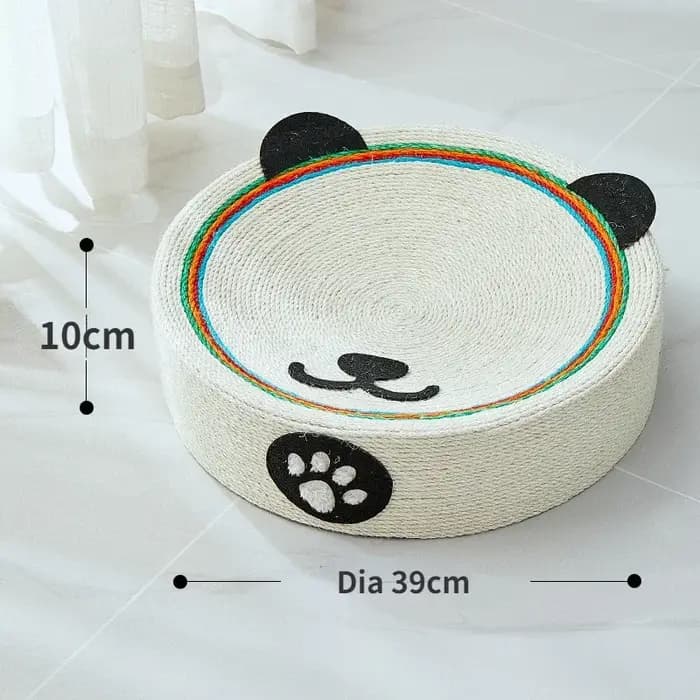 Tapis à gratter rond pour chat, tissage en Sisal, planche à gratter 2 en 1, maison pour chat, griffes de meulage, jouets d'entraînement pour chats, fournitures de meubles