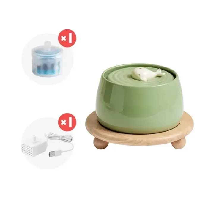 Fontaine d'eau en céramique pour chat