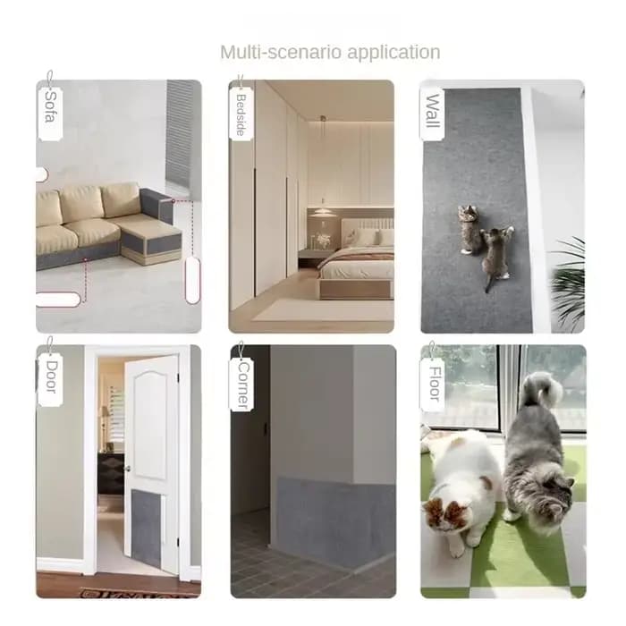 Poste à gratter pour canapé, ruban auto-adhésif, grattoirs pour tapis pour chats, aiguiseur de griffes, accessoires, grattoir pour animaux de compagnie