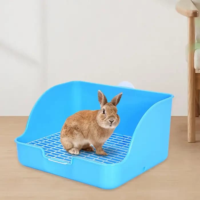 Bac à litière rectangulaire pour animaux de compagnie