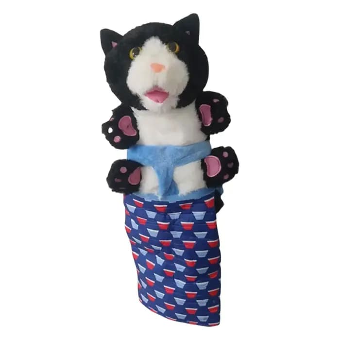 Marionnette de main de lutteur de sumo pour chat